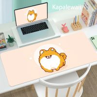 คอมพิวเตอร์ขนาดใหญ่ Kawaii Keyboard Mouse Pad แผ่นรองโต๊ะคอมพิวเตอร์ อุปกรณ์สุนัขน่ารัก แผ่นรองเมาส์เกมคอมพิวเตอร์