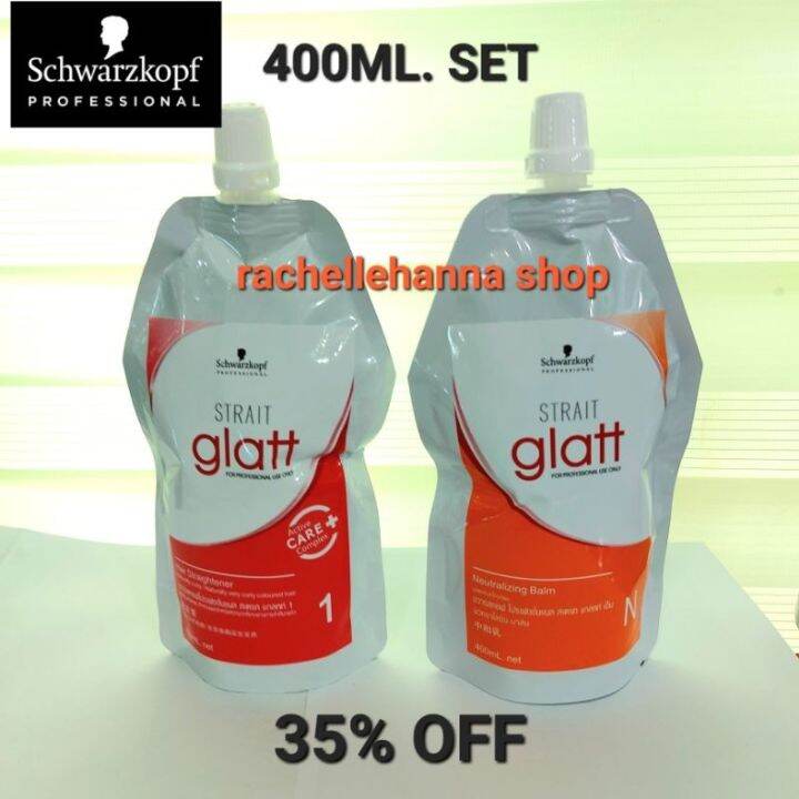 Schwarzkopf Glatt Hair Rebonding 400ml.Set Thailand Lazada PH