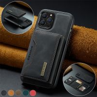 2 in 1 Detachable Wallet Phone Case For iPhone 14 13 12 11 Pro Max X XS XR 7 8 Plus Magnetic Leather Cover with Card Holder