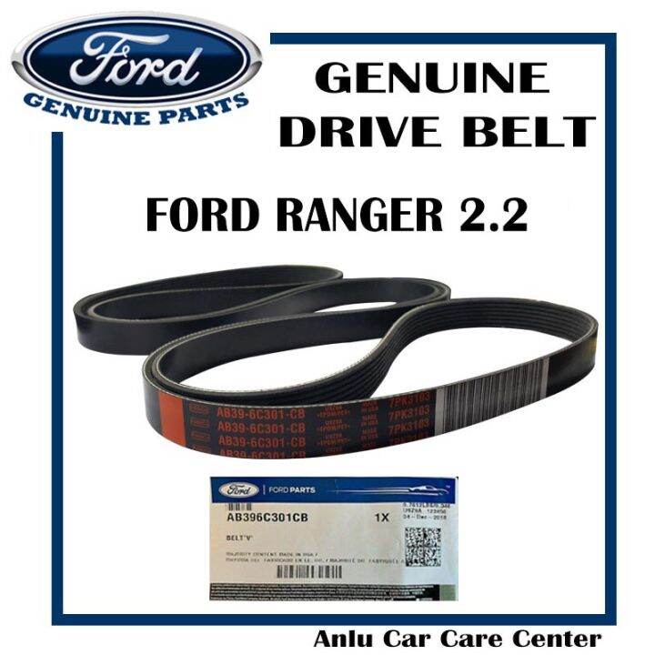 ORIGINAL FORD DRIVE BELT FOR RANGER 2.2 (AB396C301CB) Lazada PH