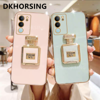 DKHORSING เคสโทรศัพท์ VIVO V29 5G ใหม่กรอบซิลิโคนดีไซน์น้ำหอมปลอกอ่อน VIVOV29แวววาวฝาหลังชุบไฟฟ้า Vivo V29 5G