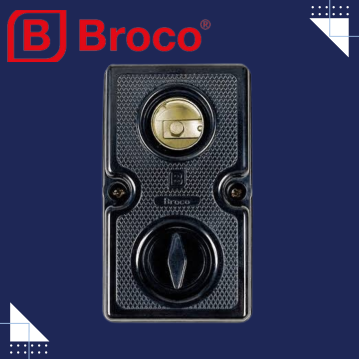 BROCO 711 STD Fuse Box Single 16A 250V BK KOTAK SEKRING SIKRING BATU