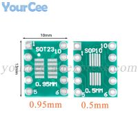 50pcs SOP10 MSOP10 SOT23 to DIP Adapter Plate SMD To DIP10 Pinboard UNAX 0.5mm/0.95mm To 2.54mm PCB Integrated Circuits SOP10