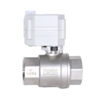 DN8-DN25 1/4"-1 2-Way SS304 Motorized Ball Valve DC5V/12V/24V Mini Electric Valve With Manual Override