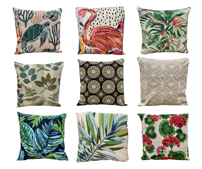 Multicoloured Turtle Design Cushion Cover 17" X 17" Home Sofa Decor 