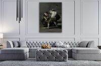 The Forge By Francisco Goya Canvas Wall Design | ผ้าม่านพิมพ์ลายลูกเป็ดโปสเตอร์สำหรับตกแต่งบ้านและสำนักงาน | โปสเตอร์หรือผ้าใบพร้อมที่จะแขวน1ชิ้นมีกรอบด้านในหรือไร้กรอบ