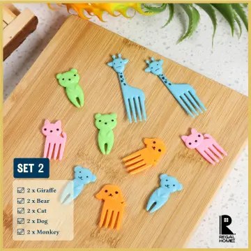 10 Pcs Mini Eye Fruit Fork Reusable Plastic Fork Snack Cake