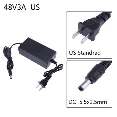 ▪┋♚ 48V 3A AC to DC Power Adapter Converter 5.5x2.5mm for POE switch