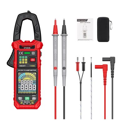 MAYILON HT203D Digital Clamp Meter Clamp Meter Multimeter AC Current and AC/DC Continuity Hz Tester Voltmer