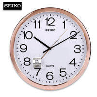 Velashop นาฬิกาแขวนไซโก้ SEIKO ขนาด 12 นิ้ว รุ่น PDA014F -ขอบสีพิงค์โกล์ด, PDA014 ประกันศูนย์ 1 ปี