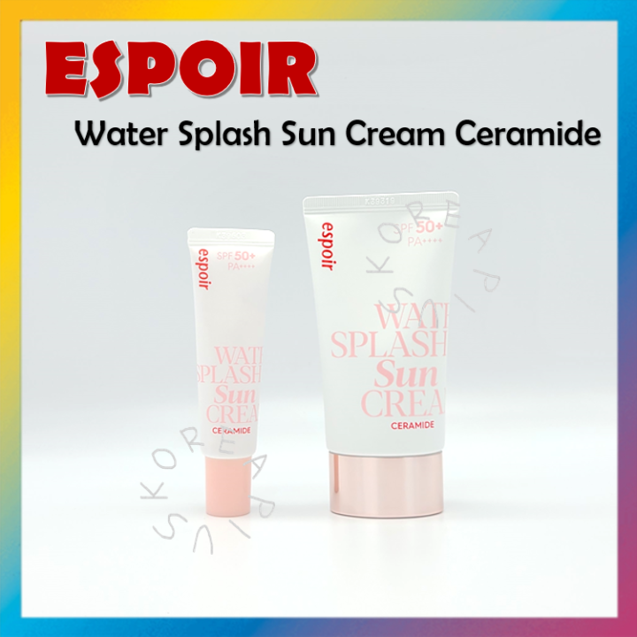 [ESPOIR] Water Splash Sun Cream Ceramide SPF50+ PA++++ 20ml/ 60ml Lazada