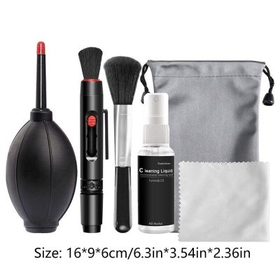 DNVYUAX 6 in 1 Camera Cleaning Kit, Professional DSLR Lens Cleaning Tool with Portable Storage Bag for CCD Sensor Lens Keyboards