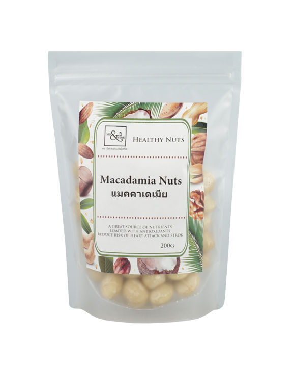 Mr. & Mrs. ถั่วแมคคาเดเมีย Macadamia Nuts (200 gm)