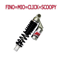 NEW โช๊คหลังแต่งมอเตอร์ไซด์ สำหรับ FINO=MIO=SCOOPY=CLICK=ZOOMO X (สปริงดำ)ยาว300mm