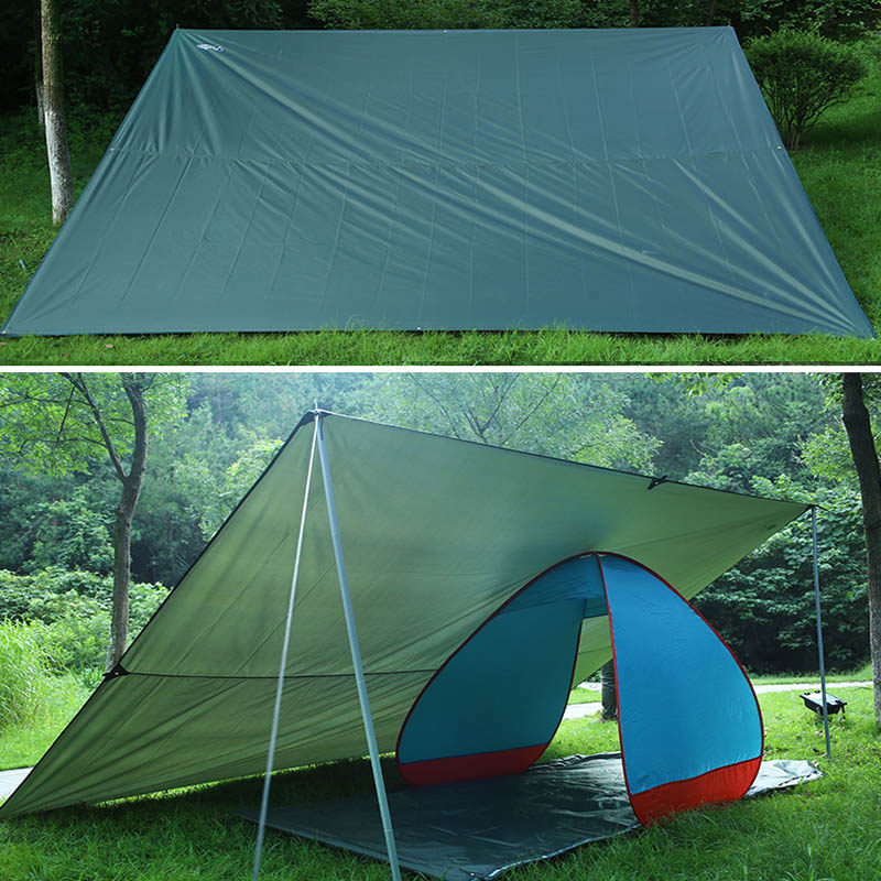 3x3m Portable Waterproof Tent Tarp Hammock Shelter Sunshade Canopy Outdoor Patio 