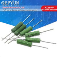 5PCS RX21 6W Wire Wound Resistance 5% 1R 10R 100R 1K 10K 12K 15K 18R 20R 22R 24R 27R 30R 33R 36R Resistor WATTY Electronics