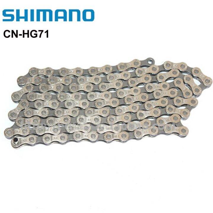 shimano-โซ่-cn-hg71จักรยานเสือภูเขา-mtb-bi-ห่วงโซ่6s-7s-8s-21-24s-ห่วงโซ่ความเร็วเชื่อมโยง112-hg71การปรับปรุงของ-hg50