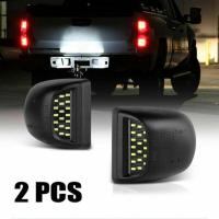 2 Pcs 1999-2013 Chevy Silverado Avalanche BRIGHT SMD LED ไฟป้ายทะเบียนโคมไฟ LED ป้ายทะเบียนเต็มรูปแบบ