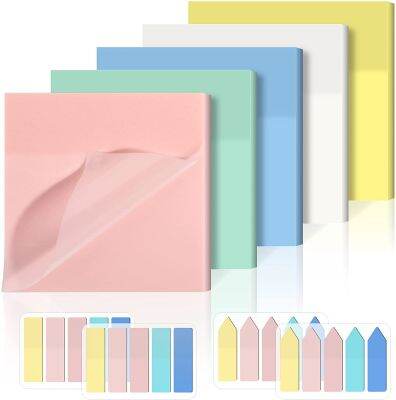 ๑ 50 Sheets Transparent Posted it Sticky Note Tabs Page Pads Posits To Do List Papeleria Journal School Stationery Office Supplies