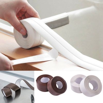1PC PVC Self Adhesive Sealant Tape For Kitchen Bathroom Shower Bathtub Corner Sink Sealing Strips Tapes Waterproof Wall Stickers