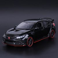 1:32รถยนต์ Honda Civic Type-R Diecasts; รถของเล่นโมเดลรถเหล็กรถของเล่นแสงเสียงสำหรับเด็ก