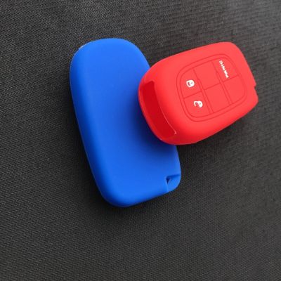 npuh ZAD silicone remote case For Jeep All inclusive 3 buttons renault key cover alarm case for keychain car key cover