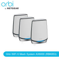 NETGEAR RBK853 Orbi Whole Home Tri-Band Mesh WiFi 6 System Router With 2 Satellite Extender ประกันศูนย์ไทย