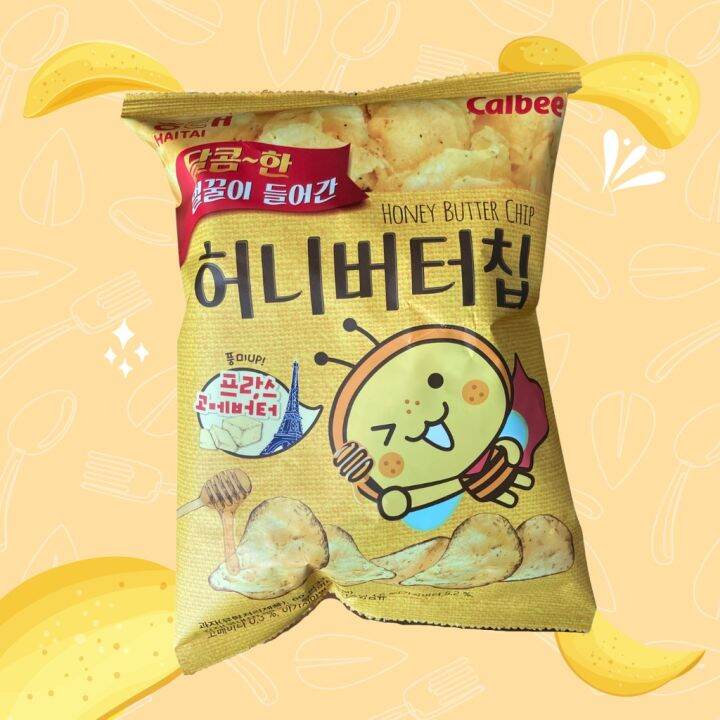 Haitai Honey Butter Chip 60g ขนมมันฝรั่งเกาหลี รสเนยน้ำผึ้ง เลย์เกาหลี