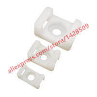 100/50 Pcs NYLON CABLE Tie Mounts ที่นั่งรูปอานลวด Buddle ที่นั่งคงที่ Self-locking ปรับสายซิปฐานผู้ถือ-Shumue