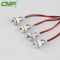 8MM Waterproof Bicolor LED Metal Signal Lamp Panel Mount Indicator Light With Cable Positive And Negative Pole Swapping