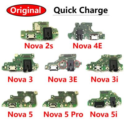 ปลั๊กตัวต่อที่ชาร์ทพลังงาน USB ดั้งเดิมสายแพ Flex เหมาะสำหรับ Huawei Nova 2S 3 3I 5I 3E 4E 5 Pro บอร์ด USB 3I