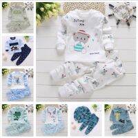 Baju Tidur Baby Boy Cotton Kids Pyjamas Set Children Sleepwear Baju Tidur Kanak Baby Long Sleeve Pajamas Baby COD