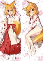 Dakimakura сенко заботливая 800-летняя wife Body Pillow Case dakimakura anime Pillow Cover обнимашка Home Bedding