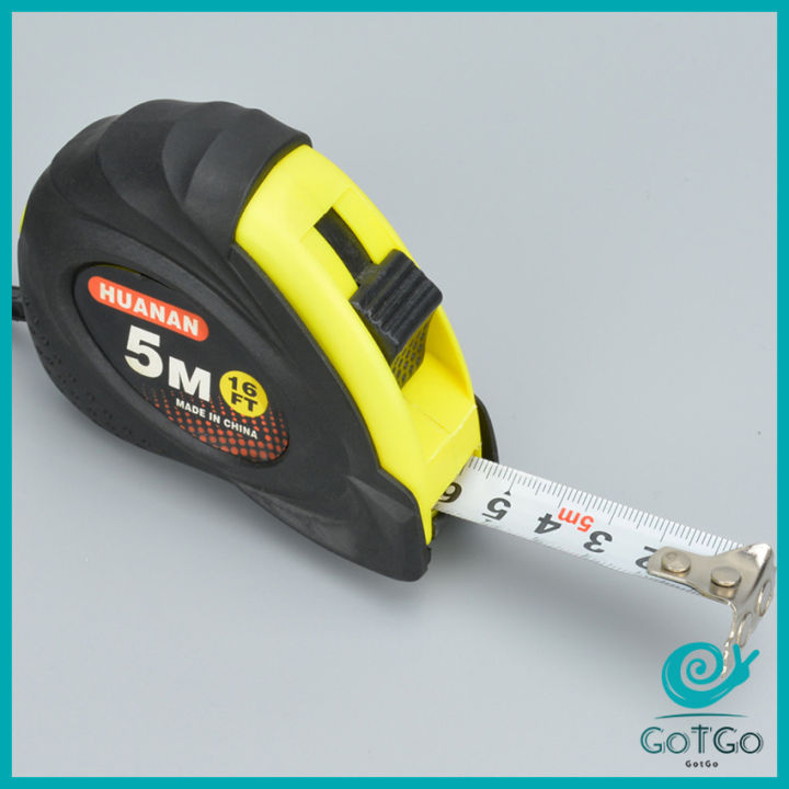 gotgo-ตลับเมตรเหล็กหลายขนาด-เครื่องมือช่าง-เครื่องมือวัด-เหล็กหนา-ความยาว-3เมตร-5เมตร-7-5เมตร-tape-measure