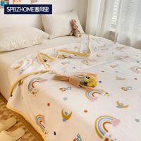 【Ready】? Sprg Fleece Blanket Thickeng L Blanket Sie a ice ter l Fleece Blanket