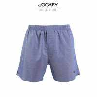 JOCKEY UNDERWEAR กางเกงบ็อกเซอร์ SLEEPWEAR รุ่น KU JKB7378 BOXER สีน้ำเงิน กางเกง บ็อกเซอร์ เสื้อผ้าผู้ชาย