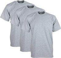 Pro Club Mens 3-Pack Heavyweight Cotton Short Sleeve Crew Neck T-Shirt