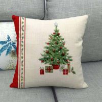 【CW】 Cushion Covers Cartoon Claus Cover Sofa Decoration Throw Pillowcases 45x45cm Xmas