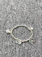 2022 New Fashion 925 Silver Plated Cute Fashion Charm Beads Bracelet Free Wholesale