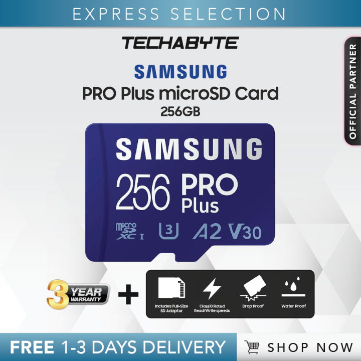 samsung pro plus microsdxc 256gb