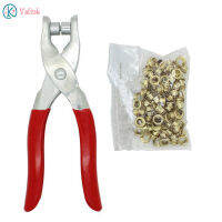 Valink ใหม่ Grommet Eyelet Setter คีม + 100Pcs ตาไก่ Grommets สำหรับกระดาษผ้าเต็นท์ผ้าใบ