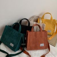 hot【DT】☜♗  Corduroy Shoulder Small Cotton Canvas Handbag Tote Female Crossbody Messenger