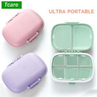 8 Compartments Travel Pill Organizer Moisture Proof Pill Box for Pocket Purse Daily Pill Case Portable Medicine Vitamin Containe Medicine  First Aid S