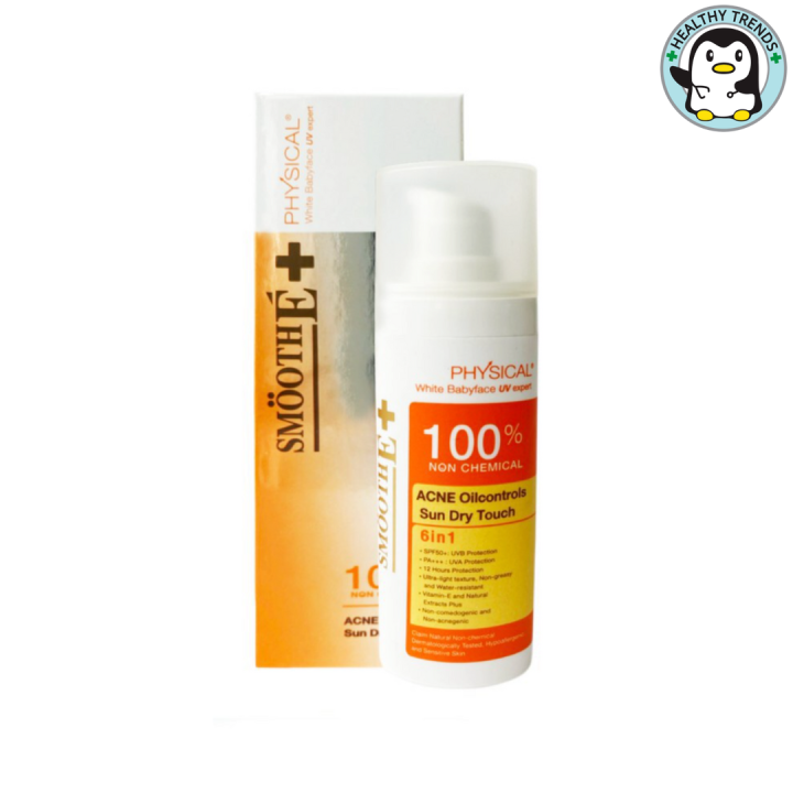hhtt-smooth-e-physical-sun-dry-acne-oil-38-g-white-สมูทอี-ครีมกันแดด-สีขาว-hhtt