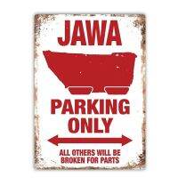 Tanlinxin Retro Vintage ป้ายดีบุกสำหรับ Jawa Parking Only Bar, Pub หรือ Home Metal Poster Wall Art Decor-เหมาะสำหรับรถจักรยานยนต์โรงรถหรือ Man Cave