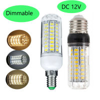 Dimmable E27 E26 E12 E14 B22 12V LED Corn Light Bulbs SMD 5730 10W Home Chandelier Table Lamp 72LEDs Replace Cool Warm White