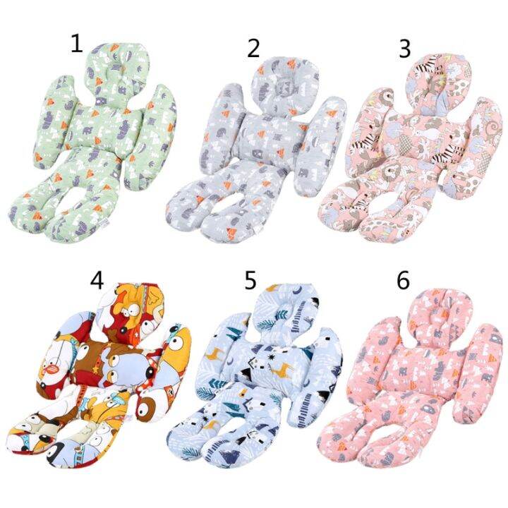 universal-baby-stroller-high-chair-seat-cushion-liner-mat-cart-mattress-mat-feeding-chair-pad-cover-protector-with-pillow