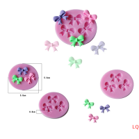 LQ ใหม่ DIY 3D เค้กตกแต่ง bowknot shaped fondant น้ำตาลเค้กซิลิโคนแม่พิมพ์ Art Tools