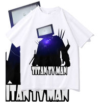 เสื้อยืด การออกแบบดั้งเดิม เสื้อยืด พิมพ์ลายTITAN MOTIF TV MAN SKIBIDI TOILET S-5XL