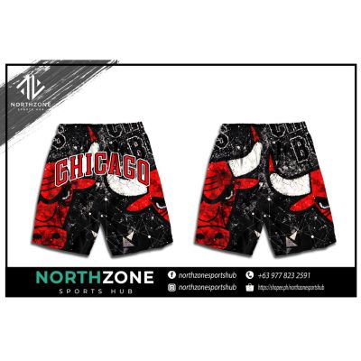 NBA Chicago Bulls Full Sublimation Short with two sided pockets (SHORT)